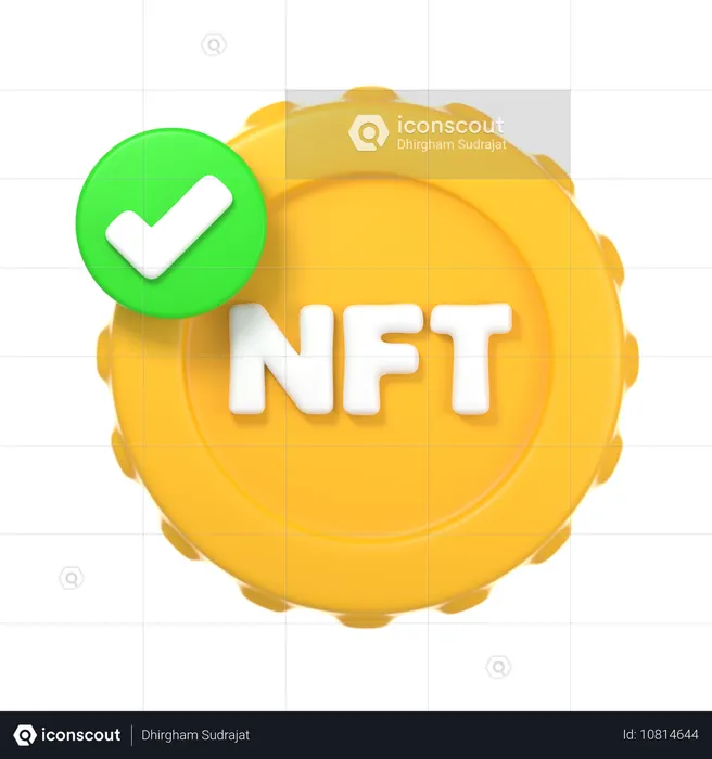 NFT Approved  3D Icon