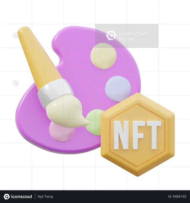 Arte nft  3D Icon