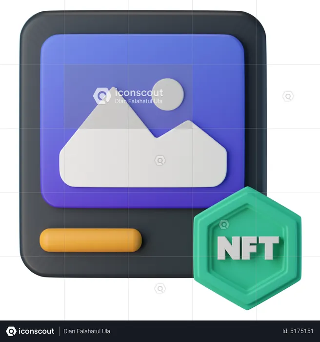 NFT Art  3D Icon