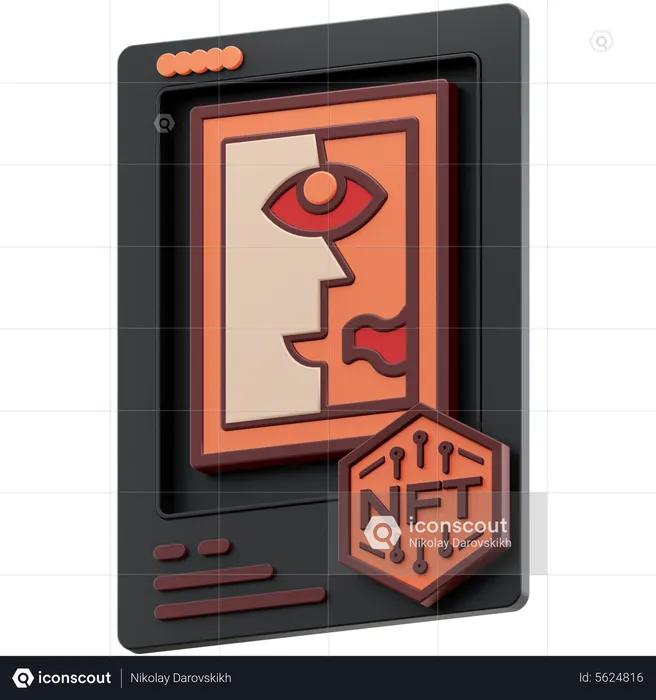 NFT ART  3D Icon