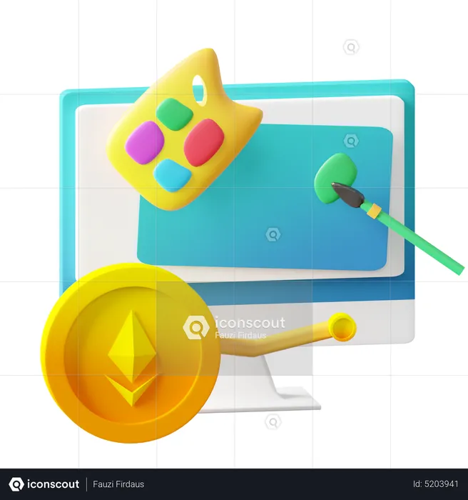 Arte nft  3D Icon