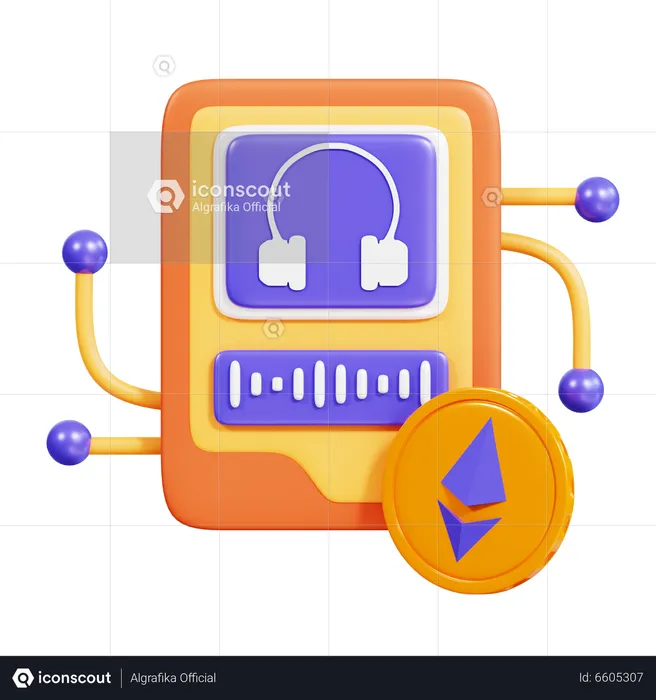 Nft Audio  3D Icon