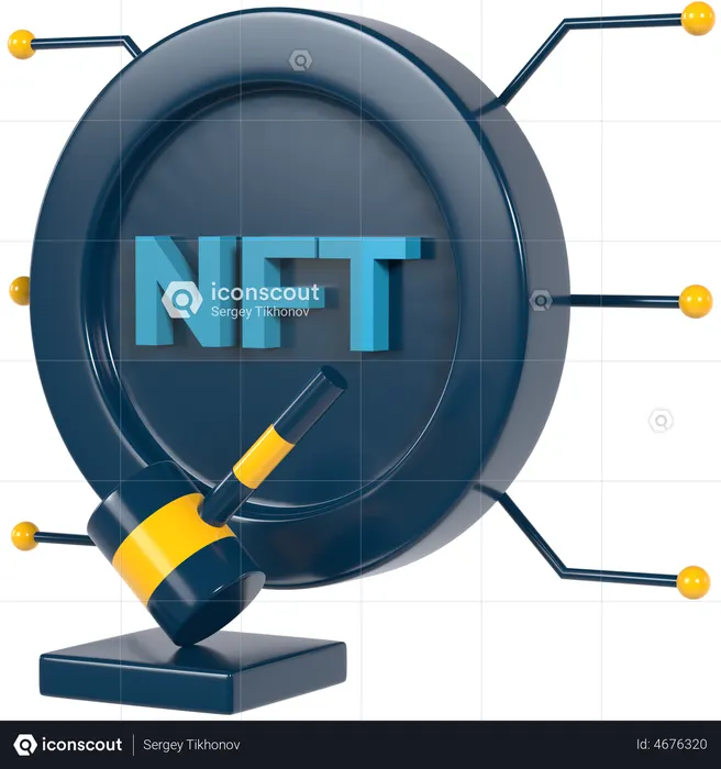 NFT-Auktion  3D Icon
