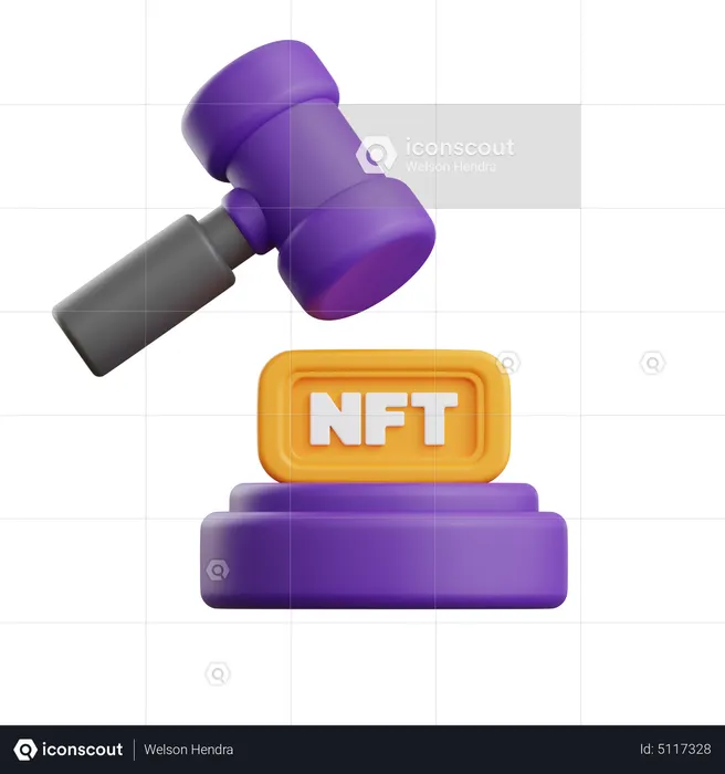 Nft Bid  3D Icon