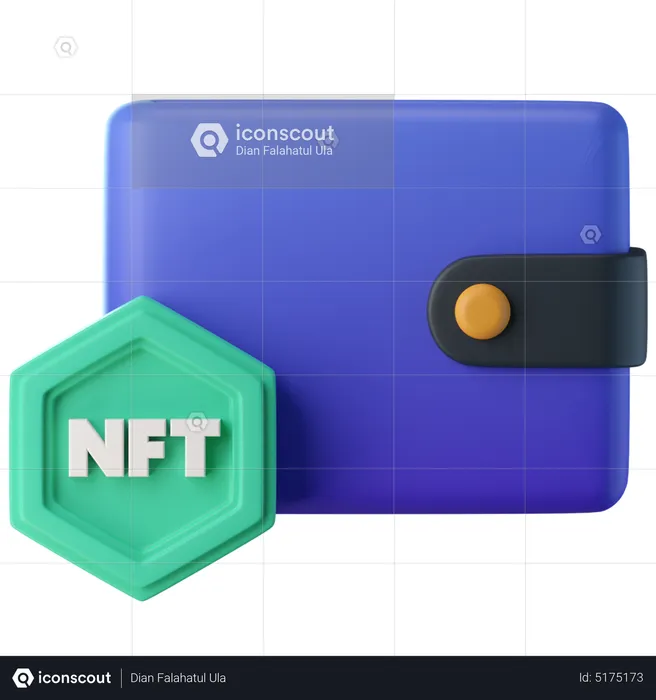 Billetera nft  3D Icon