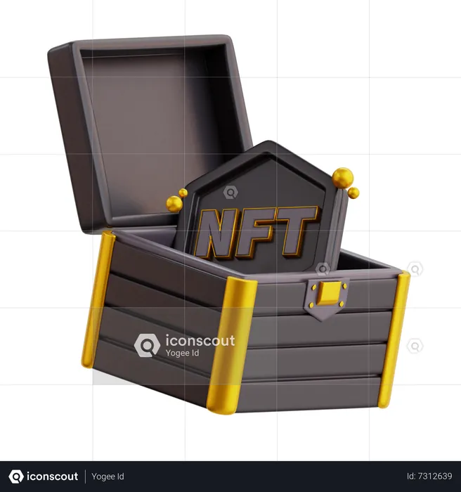 Nft Box  3D Icon