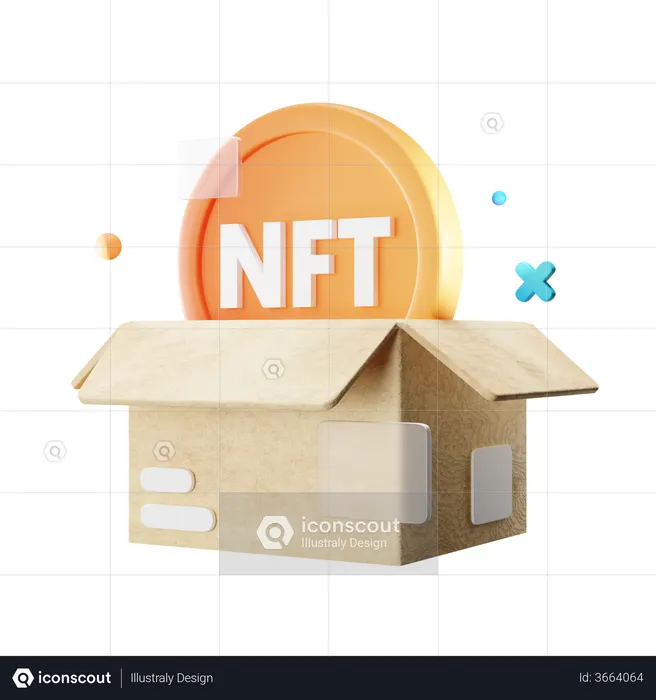 Nft Box  3D Icon