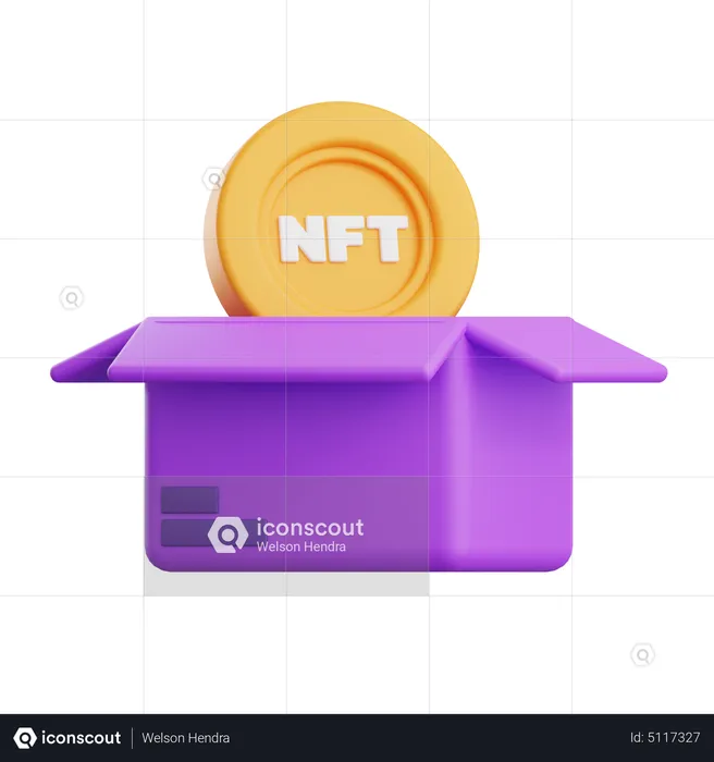 Nft Box  3D Icon