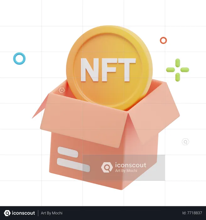 Boîte nft  3D Icon