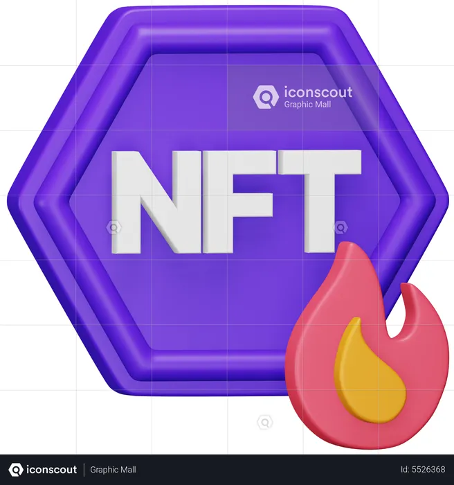 Nft Burn  3D Icon