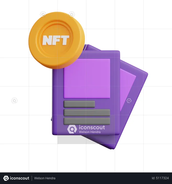 Nft Card  3D Icon