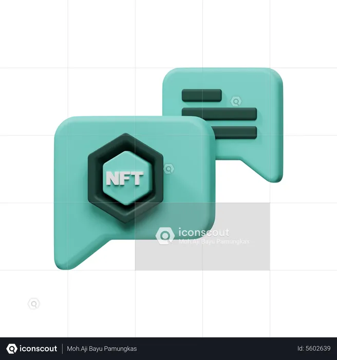 Nft Chat  3D Icon