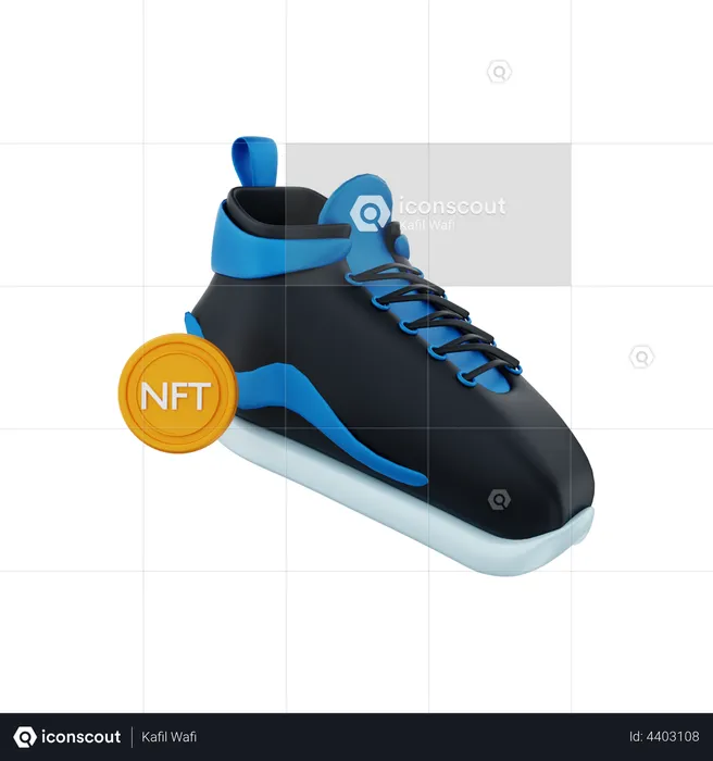 Chaussures de sport nft  3D Illustration