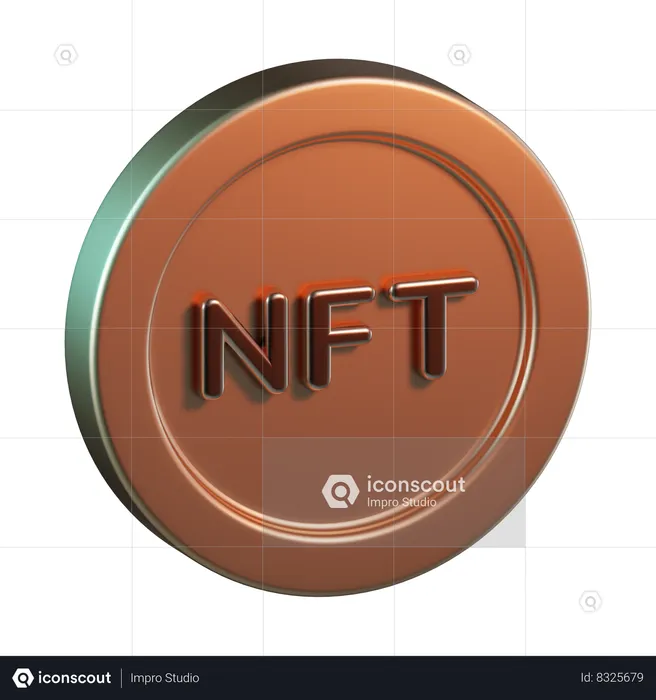 Pièce nft  3D Icon