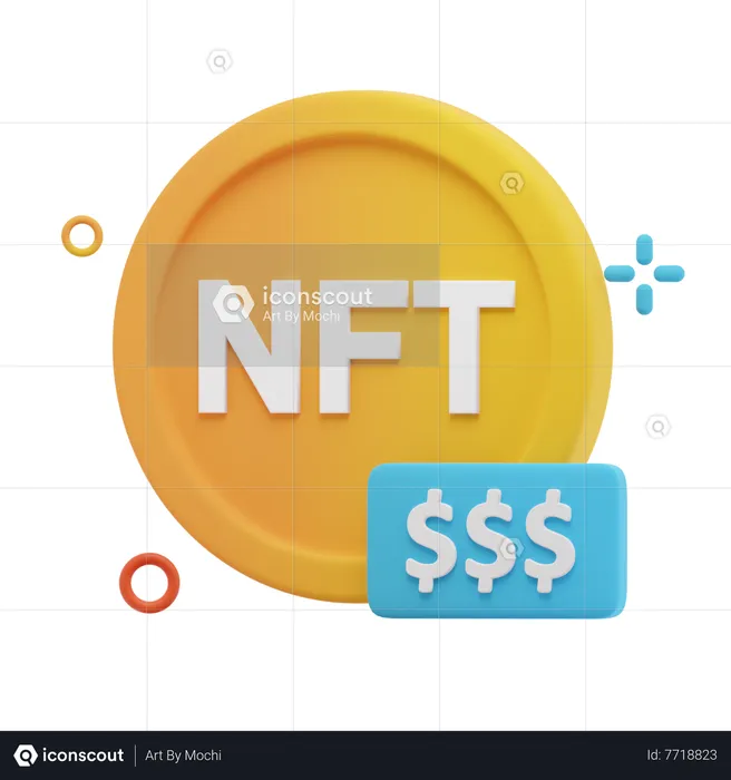 Nft Coin Price  3D Icon