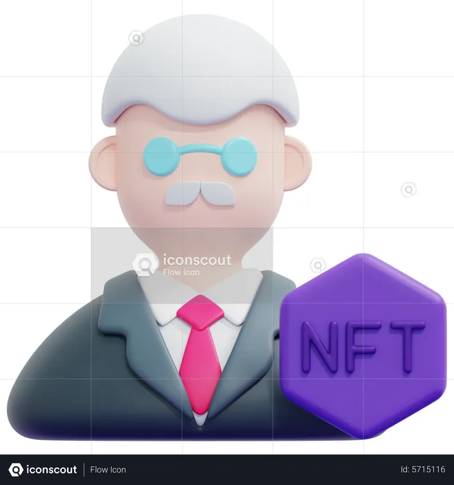 Collecteur nft  3D Icon