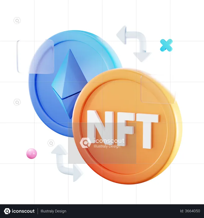 Nft Conversion  3D Icon