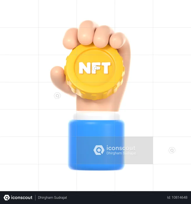 NFT 暗号通貨保有  3D Icon