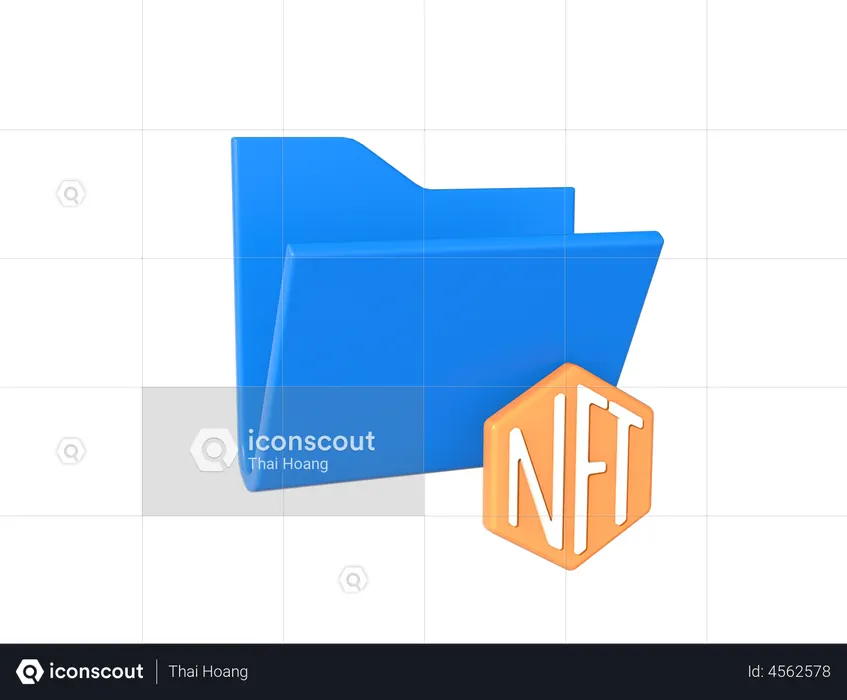 NFT-Datei  3D Illustration