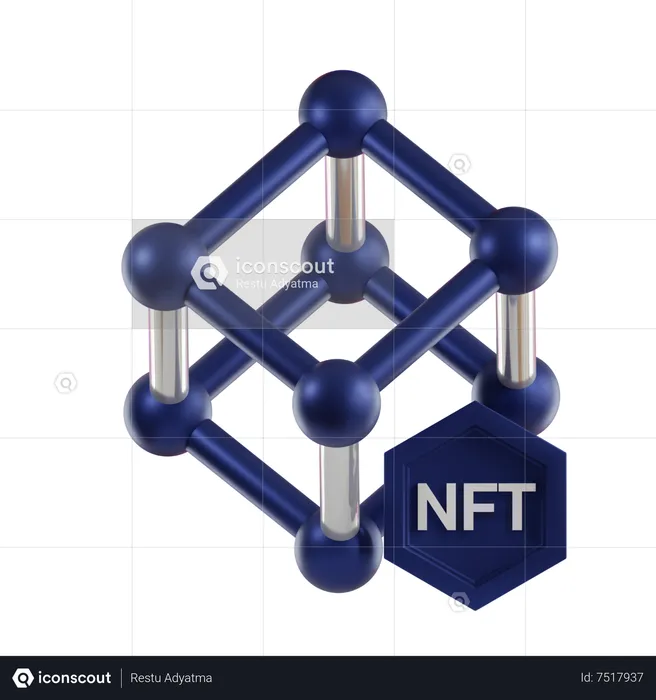 NFT Decentralized  3D Icon