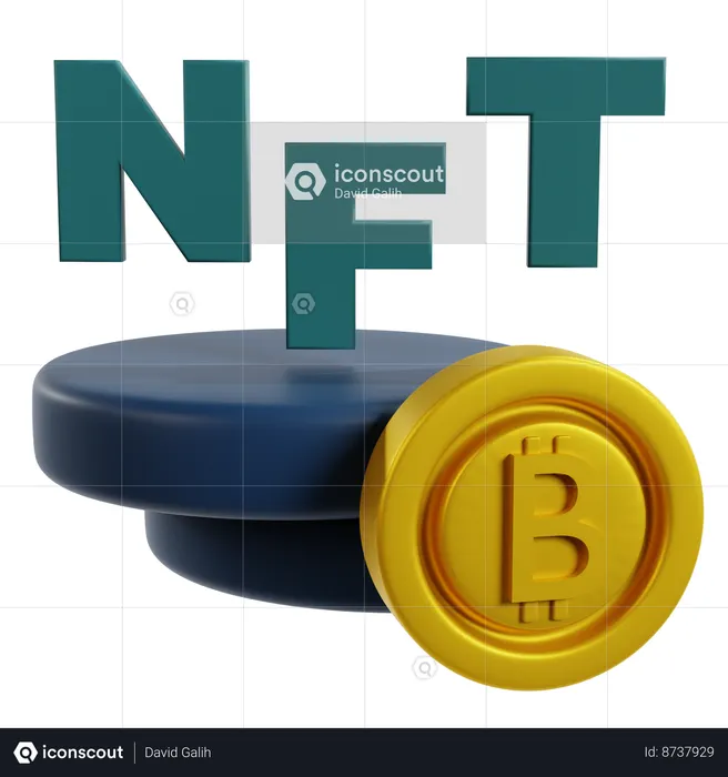 NFT Digital Asset  3D Icon