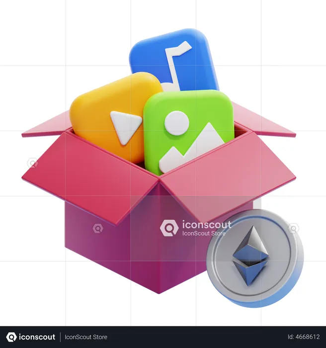 Nft Digital Assets  3D Icon