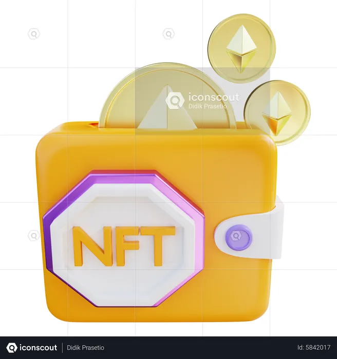 Nft Digital Wallet  3D Icon