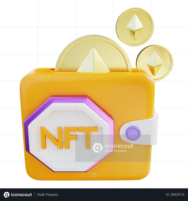 Nft Digital Wallet  3D Icon