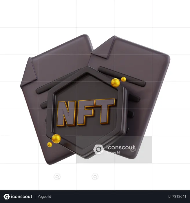 Nft Document  3D Icon