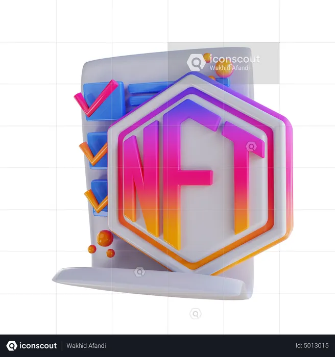Nft Document  3D Icon
