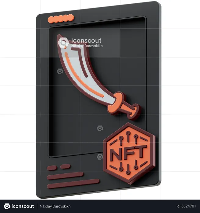 Espada nft rara  3D Icon