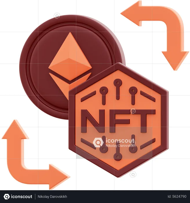 NFT Exchange  3D Icon