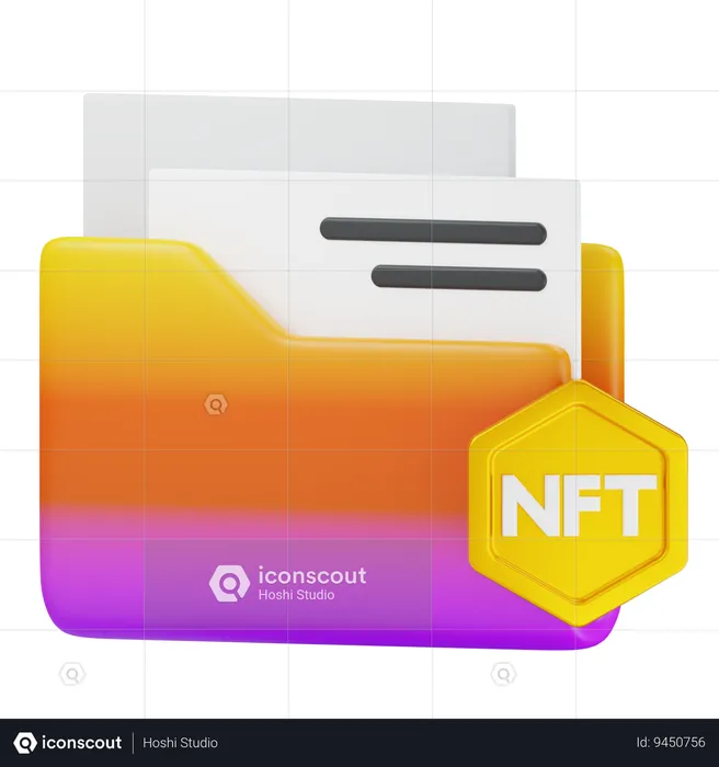 Nft File  3D Icon