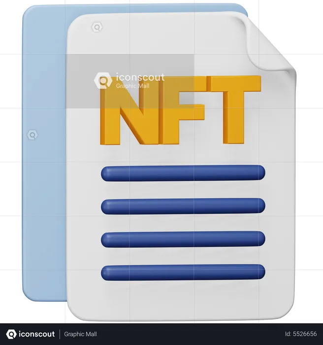 Nft File  3D Icon