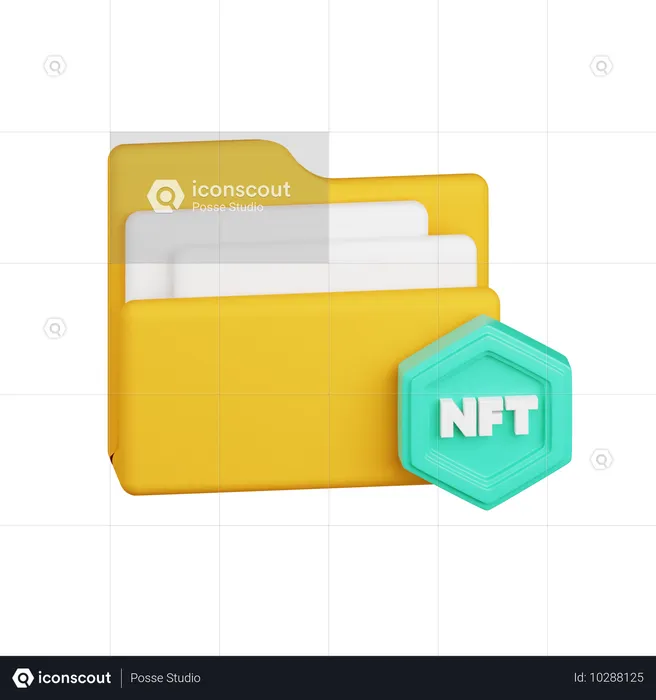 Nft File  3D Icon