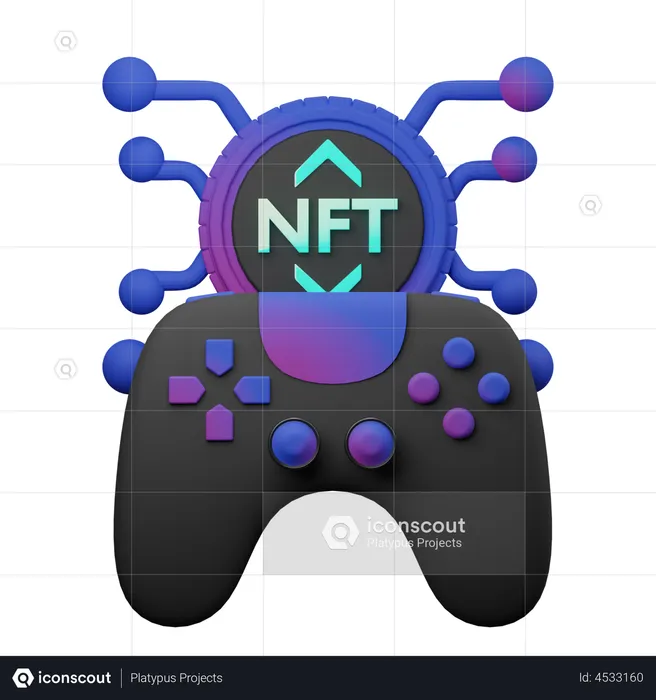 Nft Game  3D Illustration