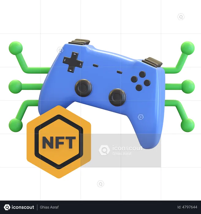 NFT Game  3D Illustration