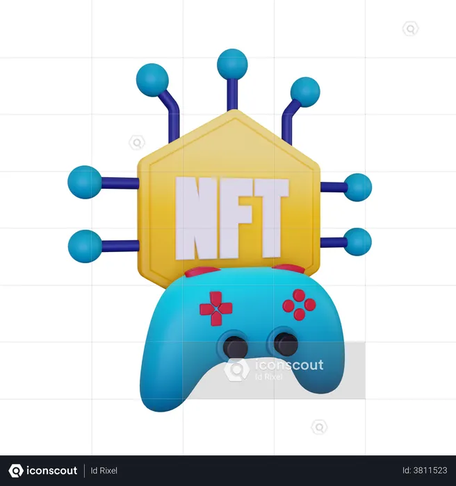 Nft Gaming  3D Illustration