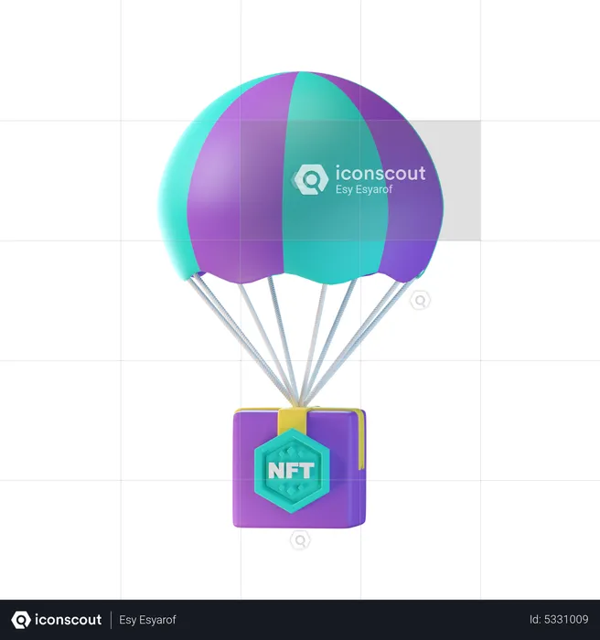 NFT-Geschenkbox  3D Icon