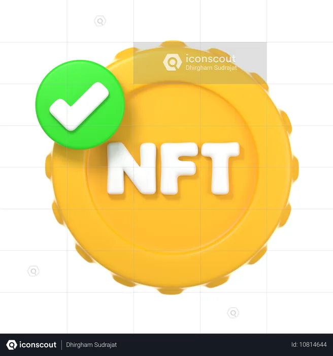 NFT genehmigt  3D Icon