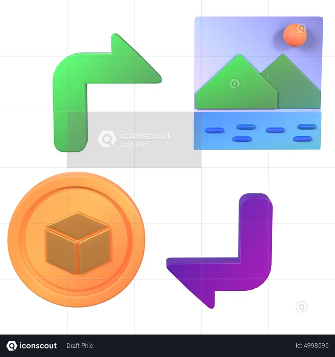 Nft Generate Photo  3D Icon
