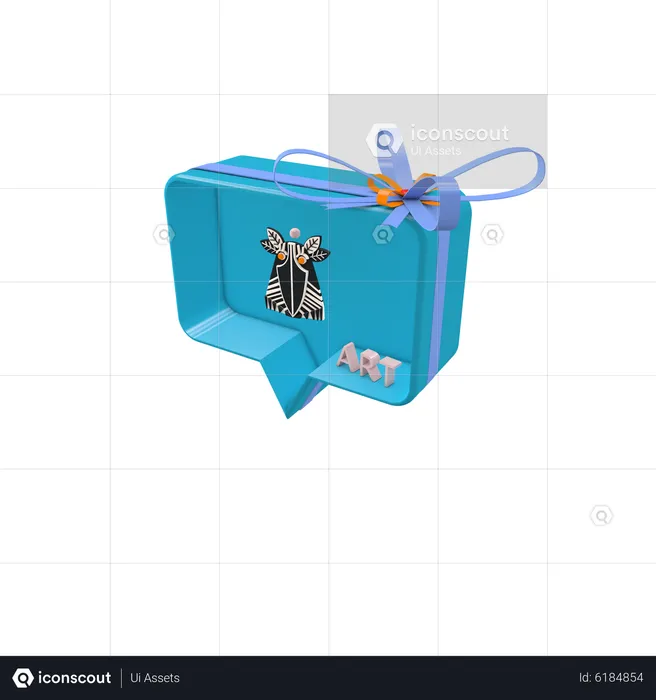 Nft gift box  3D Icon