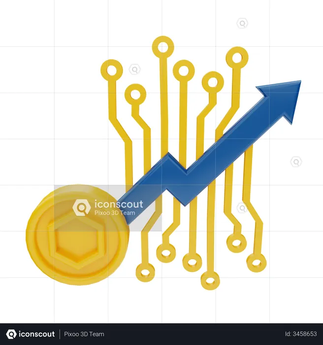 NFT Growth  3D Illustration