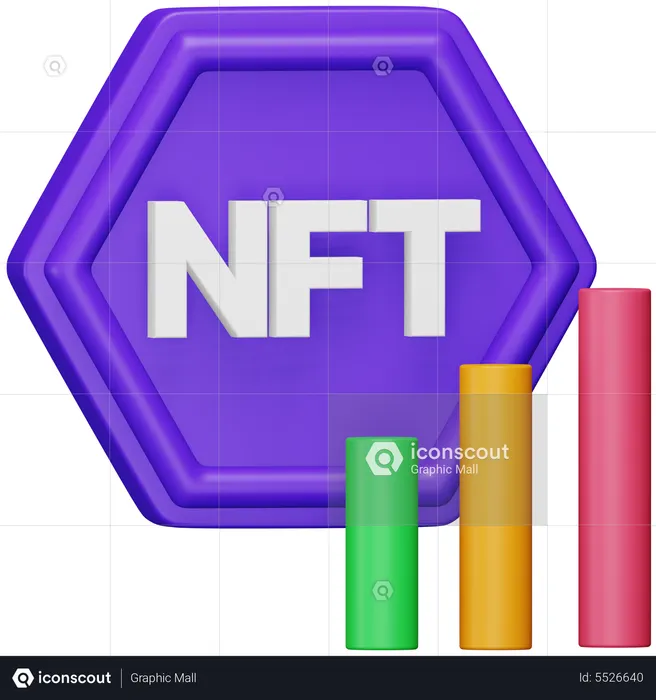Nft Growth  3D Icon