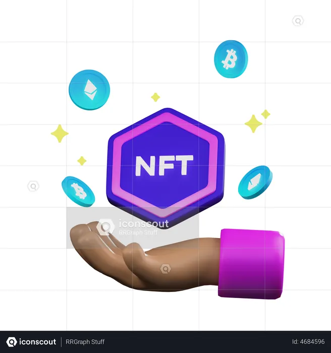 NFT Holder  3D Illustration