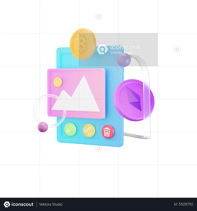 Nft Image  3D Icon