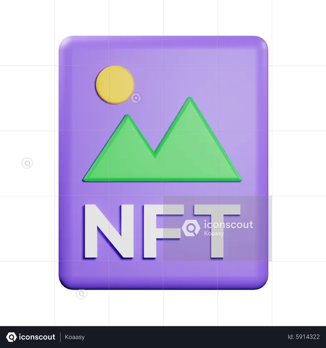 Imagem nft  3D Icon