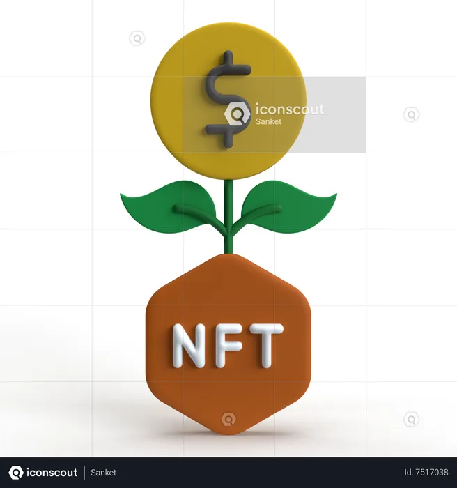 NFT Invest  3D Icon