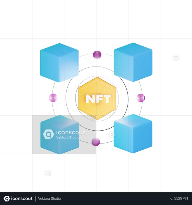 NFT-Kette  3D Icon