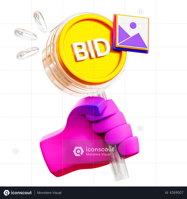 NFT-Kunstgebot  3D Icon